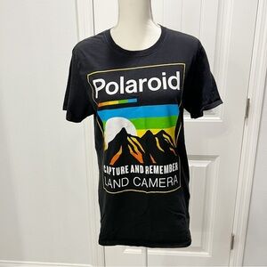 Polaroid T Shirt Black Size Medium Short Sleeve Land Camera
